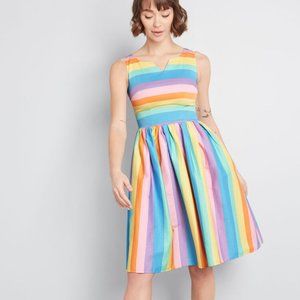 NWT Rainbow A Line Dress